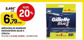 Intermarché Máquina de barbear gillette promoção