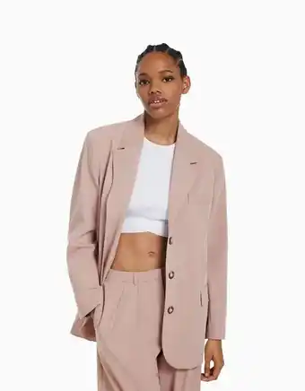 Blazer tailored fit botões