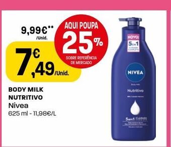 Intermarché Body milk nivea promoção