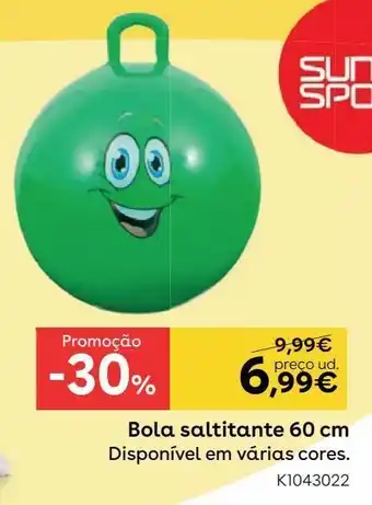 Sun & sport - bola saltitante 60 cm (várias cores)
