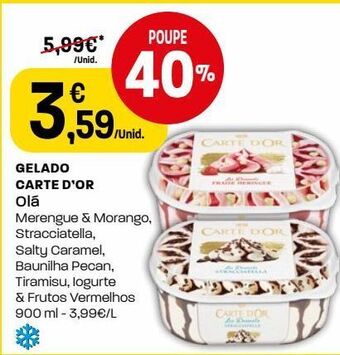 Intermarché Gelados carte d'or promoção
