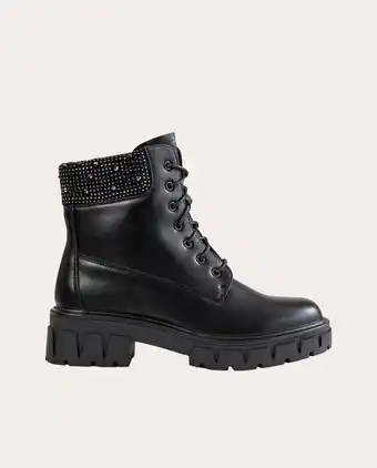 Naf Naf Botas militar color negro promoção