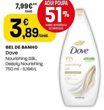 Intermarché Gel de banho dove promoção