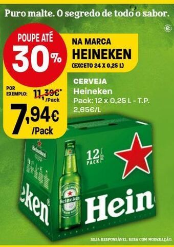 Intermarché Cerveja heineken promoção