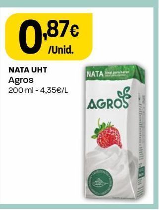 Intermarché Nata uht agros promoção