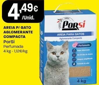 Intermarché Areia para gato porsi promoção