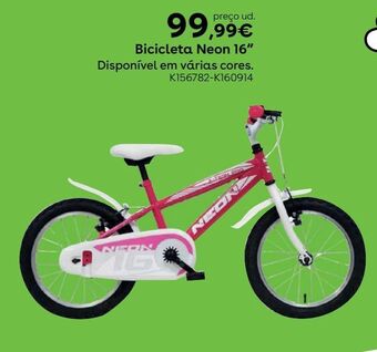 Toys R Us Bicicleta new neon 16 polegadas rosa promoção