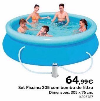 Sizzlin cool - set piscina 305 com bomba de filtro
