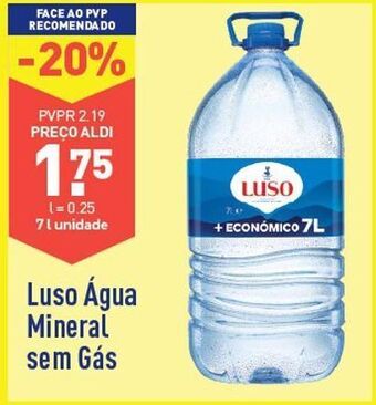 ALDI Água luso promoção