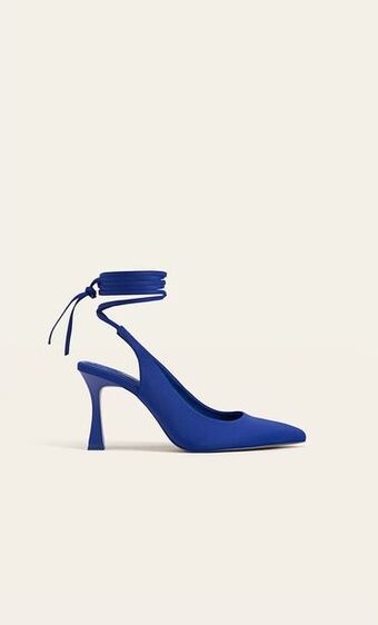 Stradivarius Sapatos altos mules lace up promoção