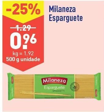 ALDI Esparguete milaneza promoção