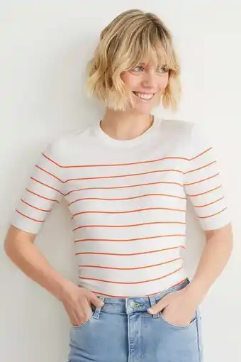 C&A Basic jumper - striped promoção