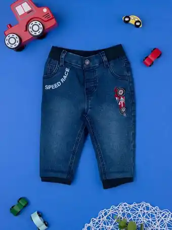Prénatal Ganga bimbo de malha pantalone vermelho e azul - prénatal promoção