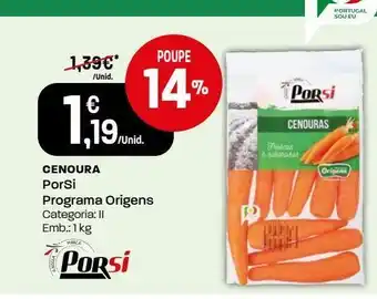 Intermarché Cenouras porsi promoção