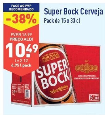 ALDI Cerveja super bock promoção