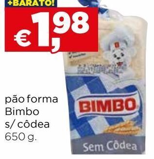 Bolama Pão de forma bimbo promoção