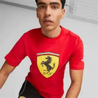Puma Scuderia ferrari big shield tee men promoção