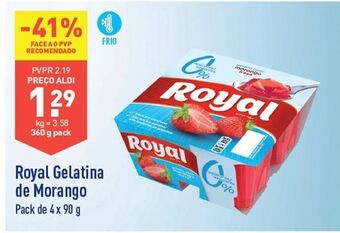 ALDI Gelatina royal promoção