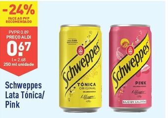 ALDI Água tônica schweppes promoção