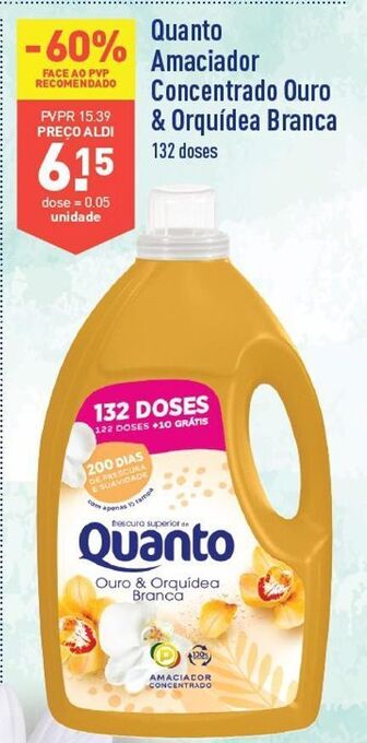 ALDI Amaciador quanto promoção