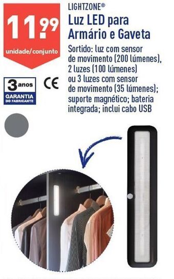 ALDI Luz led flutuante promoção