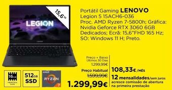 El Corte Inglés Notebook lenovo promoção