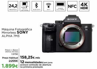 El Corte Inglés Câmera fotográfica sony promoção