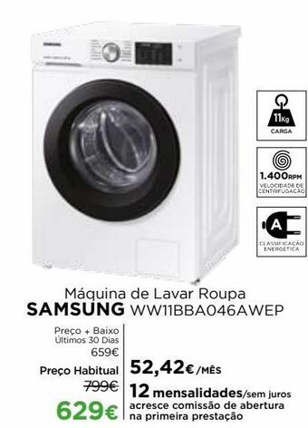 El Corte Inglés Máquina lavar roupa samsung promoção