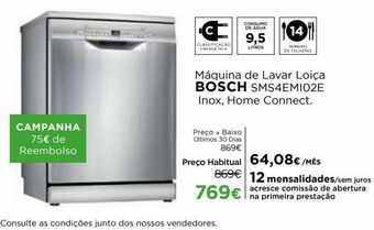 El Corte Inglés Lava louças bosch promoção