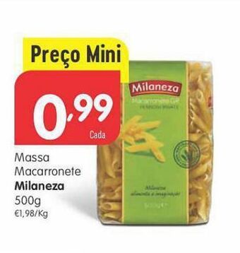 Minipreço Macarrão milaneza promoção