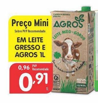 Minipreço Leite agros promoção