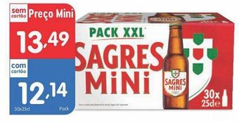 Minipreço Cerveja sagres mini promoção