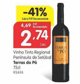 Minipreço Vinho tinto terras do pó promoção