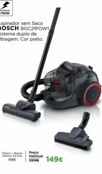 El Corte Inglés Aspirador sem saco bosch promoção