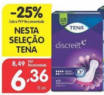 Minipreço Absorvente tena promoção