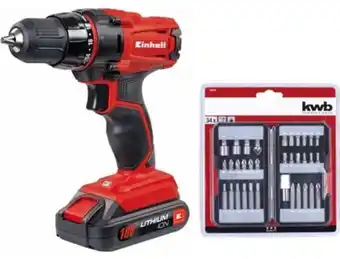 Worten Conjunto berbequim sem fios einhell tc-cd 18-2 li + jogo de 34 bits sortidas promoção