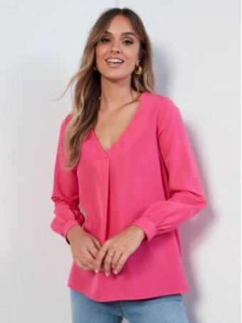 Venca Blusa manga comprida com prega central promoção