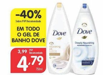 Minipreço Gel de banho dove promoção