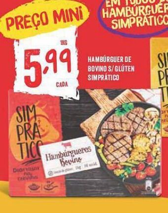 Minipreço Hambúrguer promoção