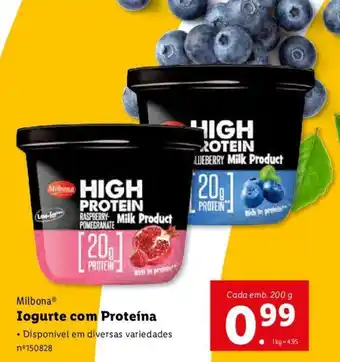 Lidl Milbona Iogurte com Proteína promoção