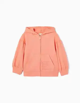 Zippy Casaco de algodão com capuz para menina 'city break', coral promoção