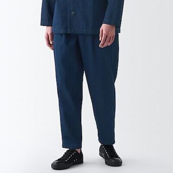 Muji Kapok blend denim trousers promoção