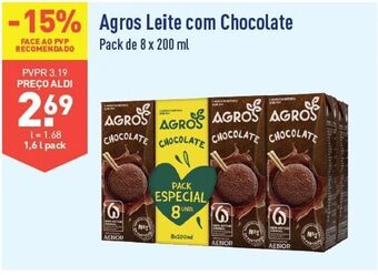 ALDI Achocolatado agros promoção
