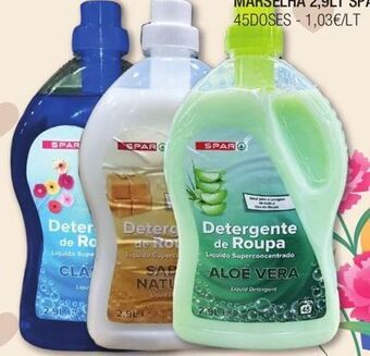 Spar Detergente líquido spar promoção