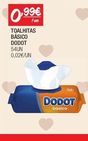 Spar Toalhas umedecidas dodot promoção