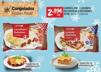 Spar Lasanha spar promoção