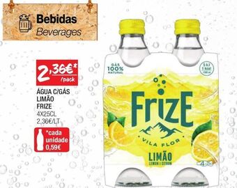 Água com gás frize