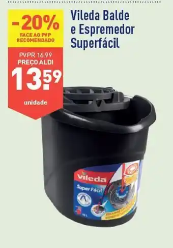 ALDI Balde com escorredor vileda promoção