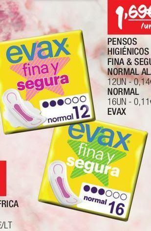 Spar Absorvente evax promoção