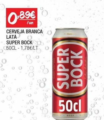 Spar Lata de cerveja super bock promoção